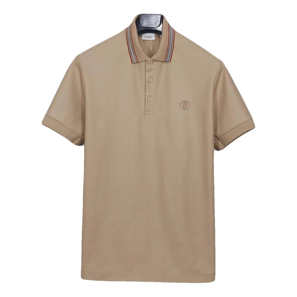 BURBERY Men's Beige Polo Shirt size medium used